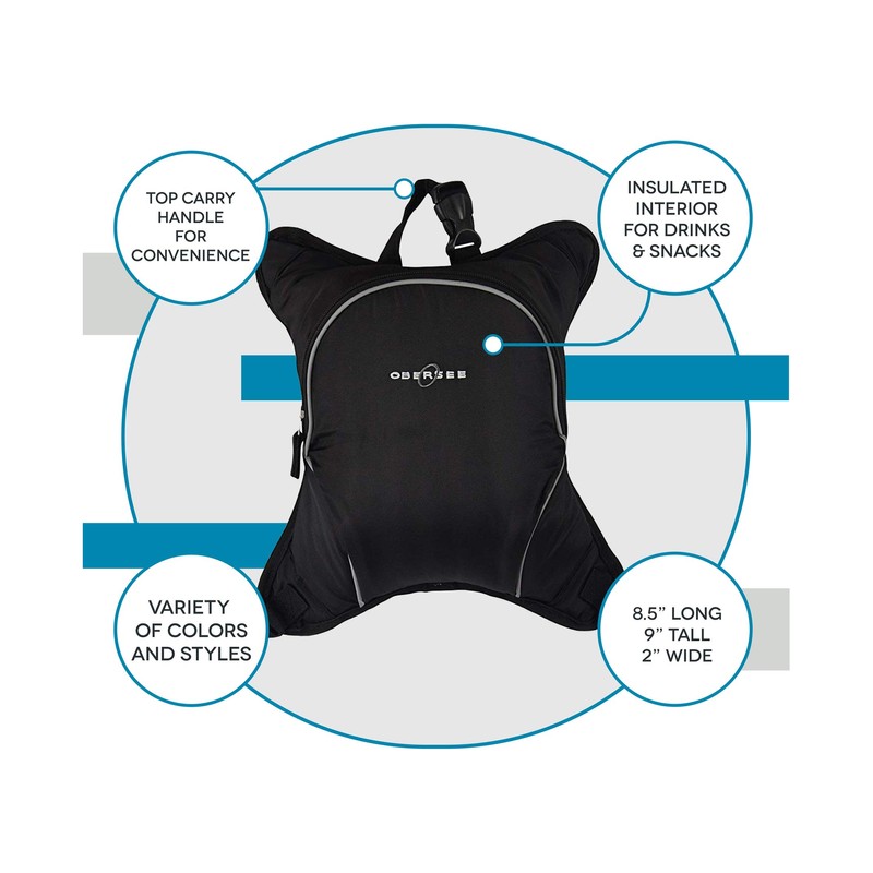 Obersee Baby Bottle Cooler Attachment, Orange