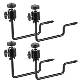 BLAZEVIDEO 4 Pack Trail Camera Tree Mount with 1/4"-20 Screw Mini Ball Head, Durable 360° Adjustable 5KG Heavy Duty Support for Hunting, Wildlife Monitoring & Outdoor Security (Black)