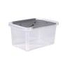School Storage Box with Hinged Interlocking Lid - 3 Quart