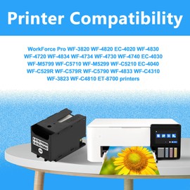 LCL T6715 T671500 T6716 Ink Maintenance Box Compatible with Workforce Pro WF-3820 EC-4020 WF-4830 WF-4720 WF-4734 WF-4730 WF-4740 EC-4030 WF-M5799 WF-C5710 WF-M5299 WF-C5210 WF-C529R (1-Pack)