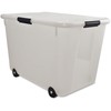 Advantus 34009 Rolling Storage Box, Letter/Legal, 15-Gallon Size, Clear