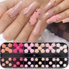 12 Grids Flower Nail Charm for Acrylic Nails Rose Flowers
