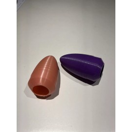 Unbranded 3d Printed Modle Rocket Nose Cone That Fits Paper Towel Tube Color Rainbow