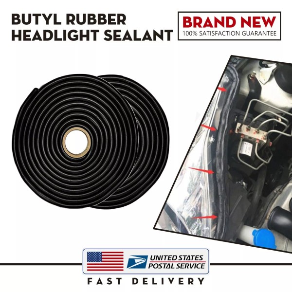 Modigt 2 Roll Butyl Tape Rubber Glue Headlights Sealant Retrofit