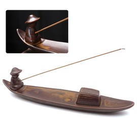 YALiya Guilin Ceramic Incense Holder Ceramic Incense Stick Holder Boat Incense Holder Ceramic Incense Stick Holder for Home Decoration, Aromatherapy, Meditation, Yoga, Spa, Office, etc