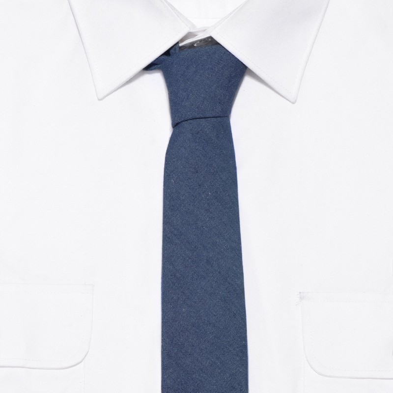 DonDon Men's Tie 6 cm Cotton Plain Checked and Polka