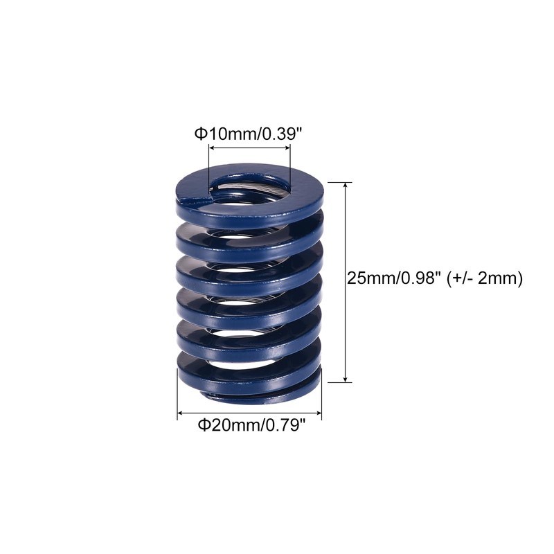 sourcing map Pack of 5 Die Spring 20 mm 25
