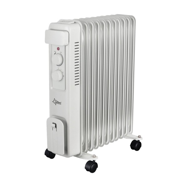 SUNTEC chauffage électrique à huile radiateur HotSafePro 2500 Watt heater ultra power chauffage électrique - 11 lamelles chauffantes + 3 niveaux de chauffage