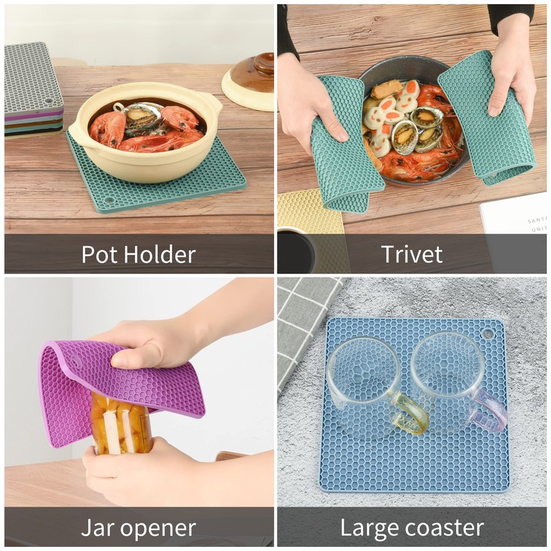 Smithcraft Silicone Trivets for Hot Dishes, Pots and Pans, Hot