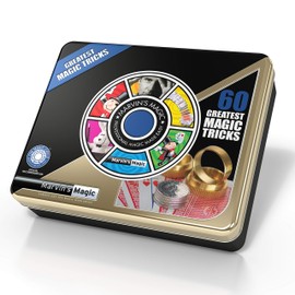 Marvin's Magic - 60 Greatest Magic Tricks Box Of Tricks - Magician Supplies Include Mystical Magic Cards, Dynamic Coins + More
