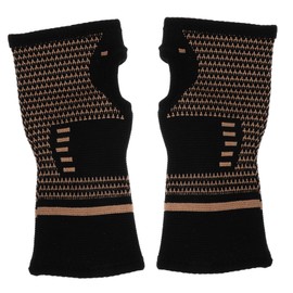 Healeved 2 Pairs High Elastic Wristband Cycling Gloves Compression Wrist Sleeves Sports Wrist Brace Football Wristbands Football Gloves Protective Gear Thumb Fitness Copper Nylon