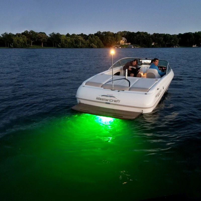 Tidal Wake IP68 Underwater 1/2" Standard Boat Drain Plug LED