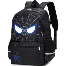 DSIUE Backpack for School Boys Backpacks for Kids Spider Bookbag for Elementary School Bags Lightweight Travel Back Pack (Spider)