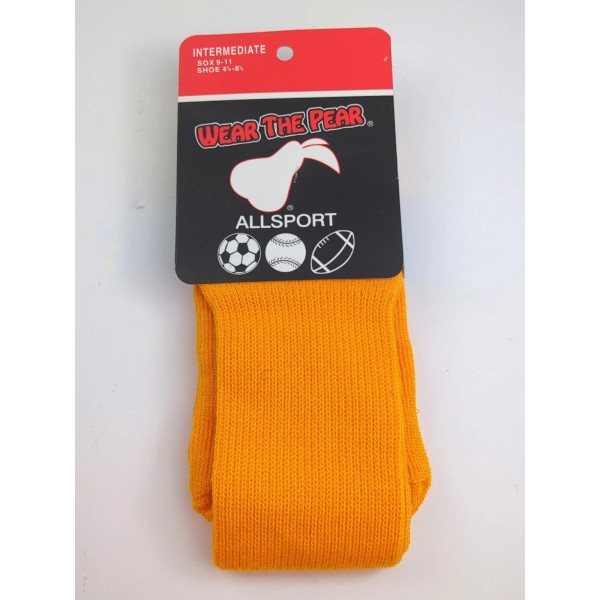 PEAR SOX WEAR THE PEAR ALLSPORT Tube Socks GOLD/YELLOW Length