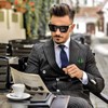SMLBJUTE Pocket Squares for Men Black Pocket Squares Holder for