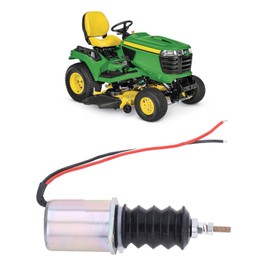 Solenoid Valve Fuel Shut-off Solenoid Valve AM124379 Replacement for F915 F925 F935 415 Front Replacement for John Deere 425 445 415 455 Lawn Tractors