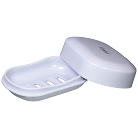 Asbel Emeal Soap Box, Soap Tray, Bath Supplies, Ag, Antibacterial, Blue, Approx. 4.3 x 3.0 x 1.8 inches (11 x 7.7 x 4.5 cm)
