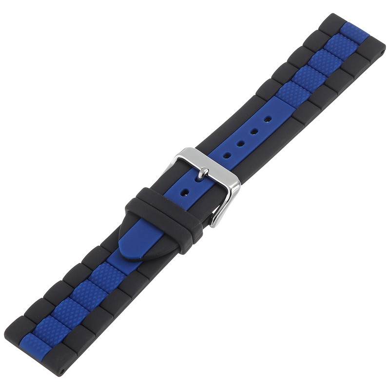 Hadley-Roma MS-3344 Black/Blue 22mm Diver