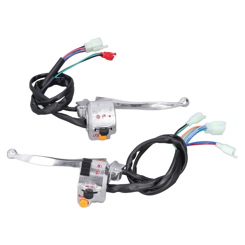 2pcs 22mm Motorcycle Drum Brake Handlebar Switch Left Right Aluminum
