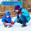 Slippery Racer Kids Outdoor Snow Shovel 27 inch. (Green/Blue, 1)