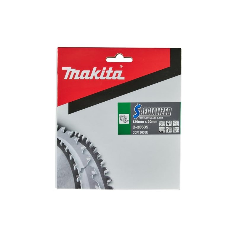 Makita Specialized B-33635 Saw Blade 136 x 20 mm x