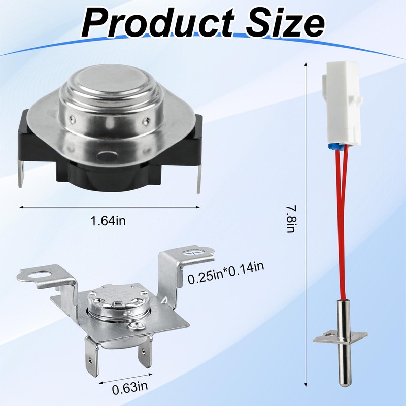 6931EL3003D Dryer High-Limit Thermostat Kit for LG Kenmore