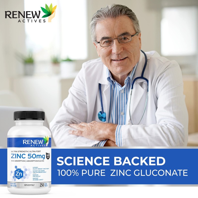 Renew Actives Renew Actives Zinc Supplements: Essential for Immune Health,