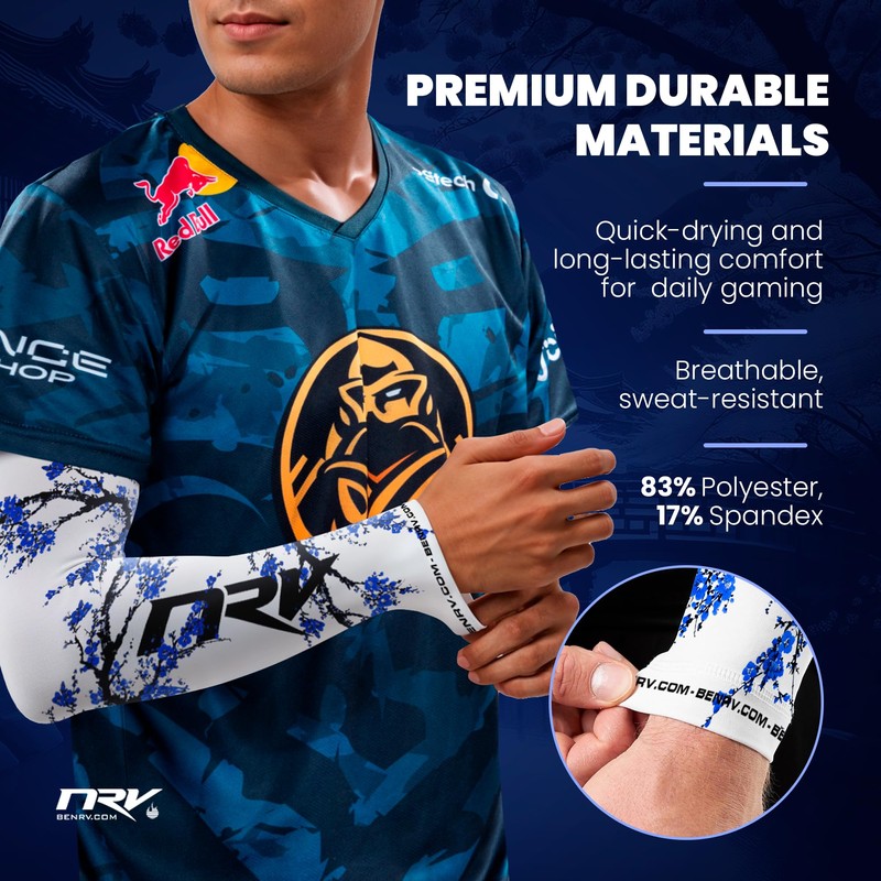 NRV Gaming Compression Sleeve (Edition Sakura) - Enhanced Japanese Style