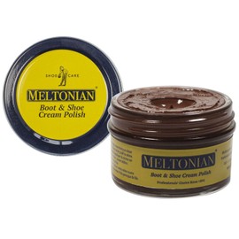 Meltonian Cream Shoe Polish - Boot Polish, Leather Shoe Polish Oil Based with Beeswax - Restores & Protects, 60+ Colors, Brick