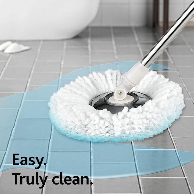 Colorful 360° Spin Mop and Bucket Set with 3 Microfiber