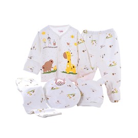 Baby Boy Clothes 0-3 Months 5pcs Baby Girl Outfits Gifts for Newborn (Yellow deer)