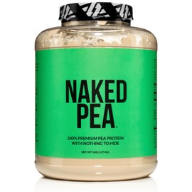 NAKED Pea - 5LB 100% Pea Protein Powder from North American Farms - Unflavored Vegan Pea Protein Isolate - Plant Protein Powder, Easy to Digest - 76 Servings