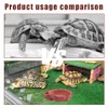 AYVRUOP Reptile Water Tray, Terrarium Accessories, Turtle Terrarium, Durable, Simulates