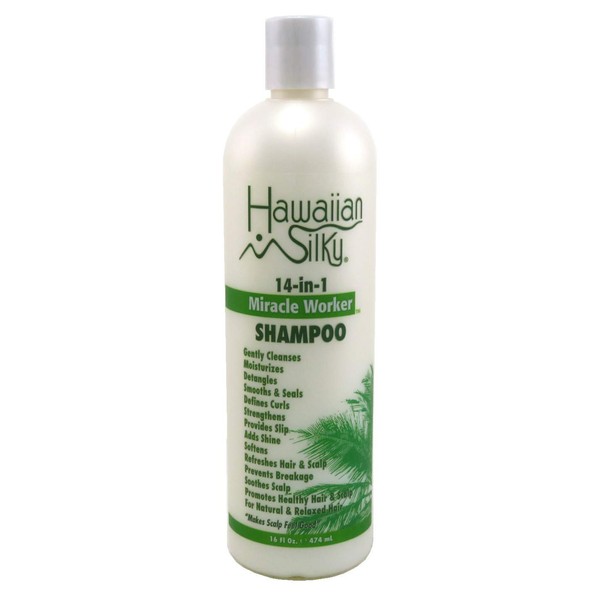 Hawaiian Silky Miracle Worker 14-In-1 Shampoo 16 Ounce (473ml) (Pack