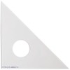 10-inch 45-45-90 Drafting Triangle, Clear Plastic