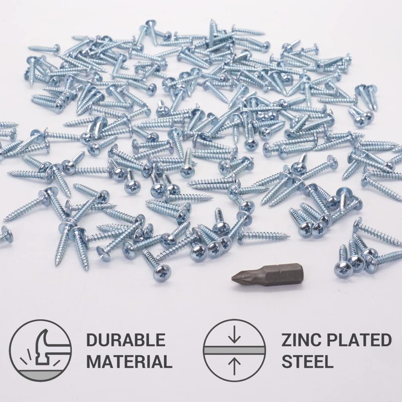 SKIR'CO (Pack of 100) Galvanised Steel 3.0 x 20mm Silver