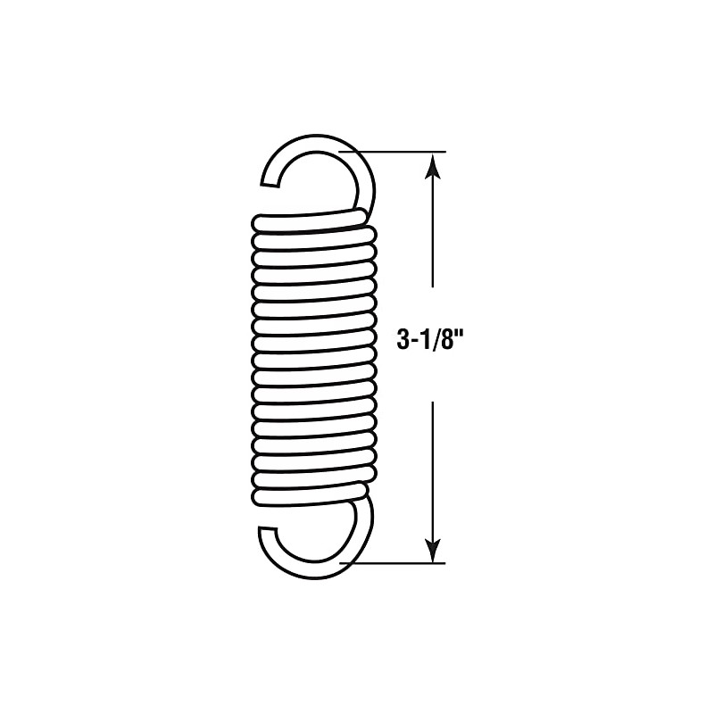 Prime-Line SP 9623 Trampoline Spring, Spring Steel Construction, Bright Nickel