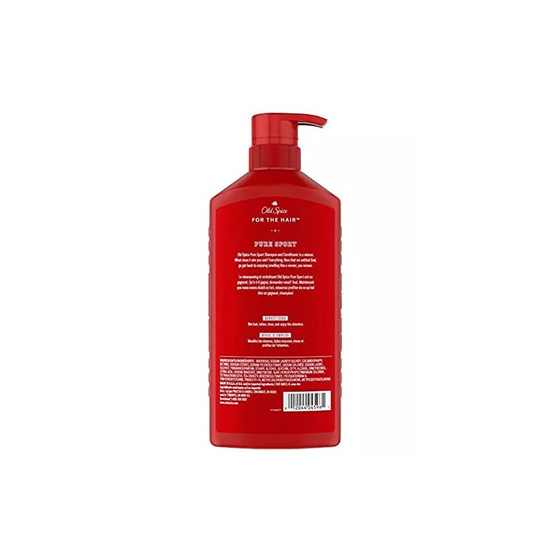 Old Spice Pure Sport 2-in-1 Shampoo & Conditioner, 22.0 fl