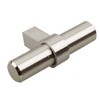 GlideRite Hardware 4002-T-SS-1 2.25 inch Stainless Steel Solid Euro T-Bar