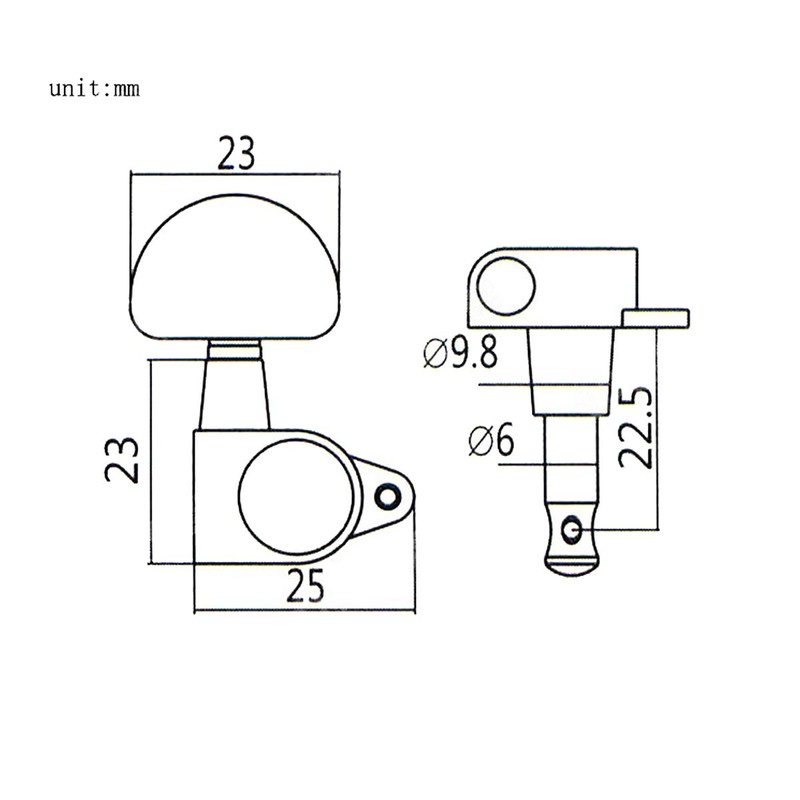 NATUCE Pack of 6 3R 3L Guitar Tuners, Guitar Tuning