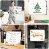 MaxGear Small White Board Aluminum Frame, 14"x11" Double-Sided Hanging Whiteboard