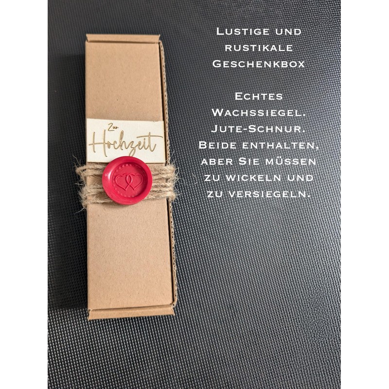 Hochzeitsgeschenk Reagenzglas Holz – Geldgeschenk Handmade Deutschland Rustikal Deko Sunflower