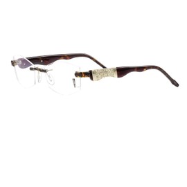 Switch it! Exclusive 9078 Havana Gold Set with Stones Acetate Interchangeable Bar in Various Colours, Havana