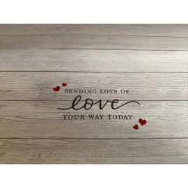 Unbranded Rustic Red Truck Hearts Valentine’s Day Card Sending Lots Of Love Your Way New