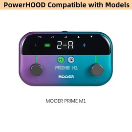 PowerHOOD 5V USB-C AC/DC Adapter Compatible with MOOER Prime M1 Multi-Effects Processor Bass Guitar Pedal 5VDC DC5V 5volt 5.0 Volts USB Type-C Power Supply Cord Wall Plug Charger Cable PSU Mains