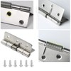 2Pcs Self-Opening Spring Hinges,Self-Closing Spring Door Hinges, Automatic Closing Hinges