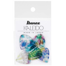 Ibanez PCP16H-C2 Ibanez Picks, Set of 6, KALEIDO Series, Colorful Design, Short Tear Drop, 0.04 inch (1.0 mm)