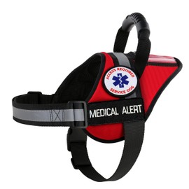 Medical Alert Service Dog Harness | Assistance Working Dog Vest | K9 Harness with ID Pocket and Handle, Patches Included +10 ADA Law Cards | All Access Canine (Extra Large)