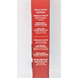 Sharpie Plastic Point Stick Permanent Water Resistant Pen, Black Ink, Fine, Dozen