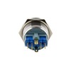 SeKi Stainless Steel Push Switch Diameter 25 mm Locking Curved
